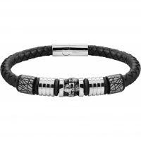 Браслет Zippo Five Charms Leather Bracelet с 5 шармами (22 см) купить в Новокузнецке