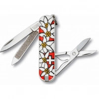 Нож перочинный Victorinox Edelweiss 0.6203.840 58мм 7 функций дизайн рукояти Эдельвейс купить в Новокузнецке