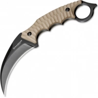 Нож с фиксированным клинком Magnum Spike Karambit — Boker 02SC028, сталь 440A EDP, рукоять стеклотекстолит G10, песочный купить в Новокузнецке