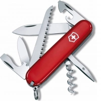 Нож швейцарский Victorinox Camper, сталь X55CrMo14, рукоять Cellidor®, красный купить в Новокузнецке