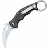 Складной нож Fox IKBS Ball Bearing Karambit, сталь Elmax, рукоять титановый сплав 6Al4V, чёрный купить в Новокузнецке