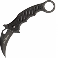 Складной нож Fox Karambit, сталь N690, рукоять стеклотекстолит G-10, чёрный купить в Новокузнецке