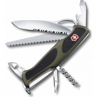 Складной нож Victorinox, сталь X55CrMo14, рукоять полиамид, черно-зеленый купить в Новокузнецке