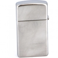 Зажигалка ZIPPO Slim® с покрытием Satin Chrome™, латунь/сталь, серебристая, матовая, 30х10×55 мм купить в Новокузнецке