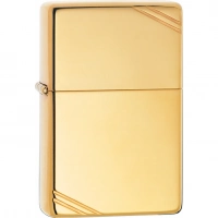 Зажигалка ZIPPO Vintage™ с покрытием High Polish Brass купить в Новокузнецке